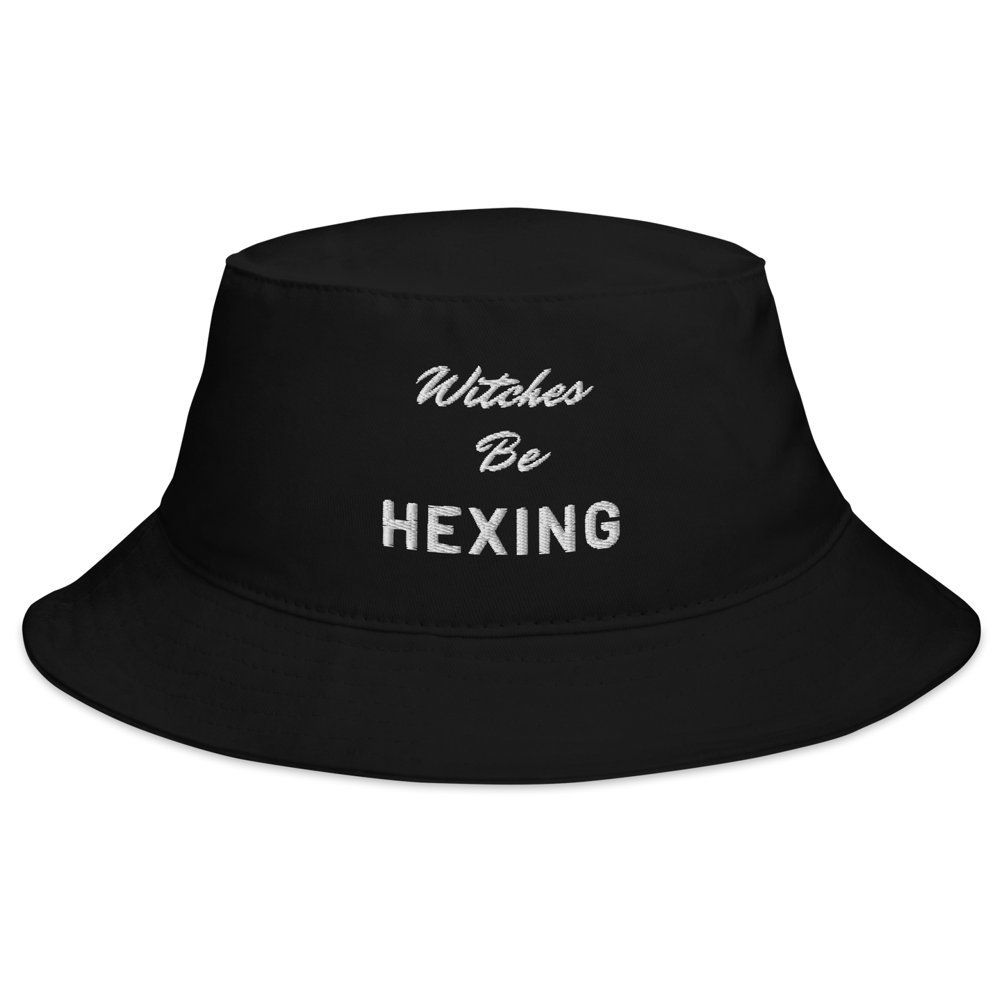 Embroidered Bucket Hat - Witches Be Hexing