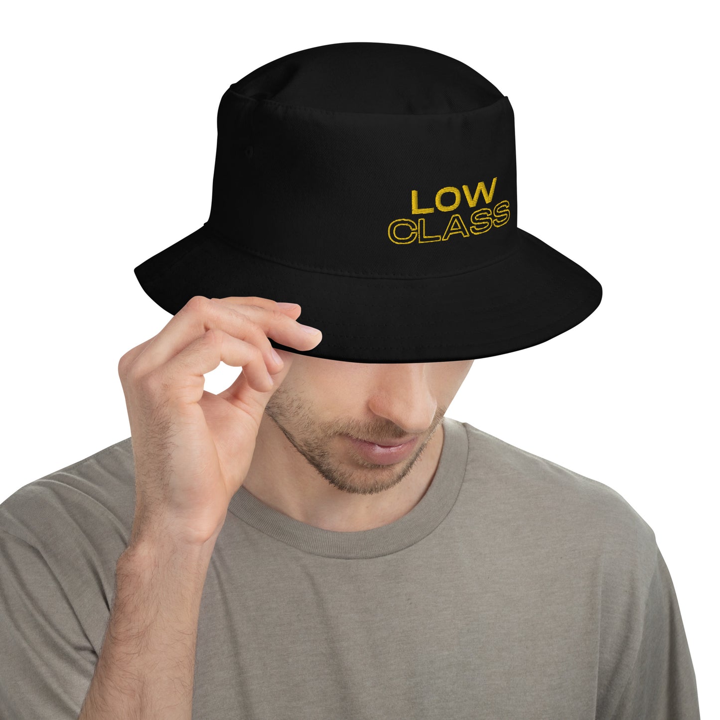 Embroidered Bucket Hat - "Low Class"