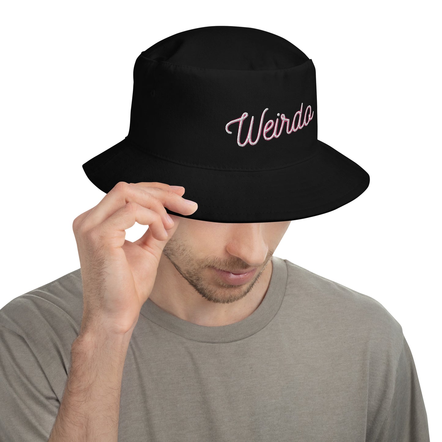 Embroidered Bucket Hat - "Weirdo"