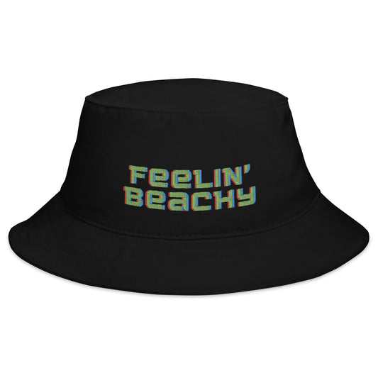 Embroidered Bucket Hat - "Feelin' Beachy