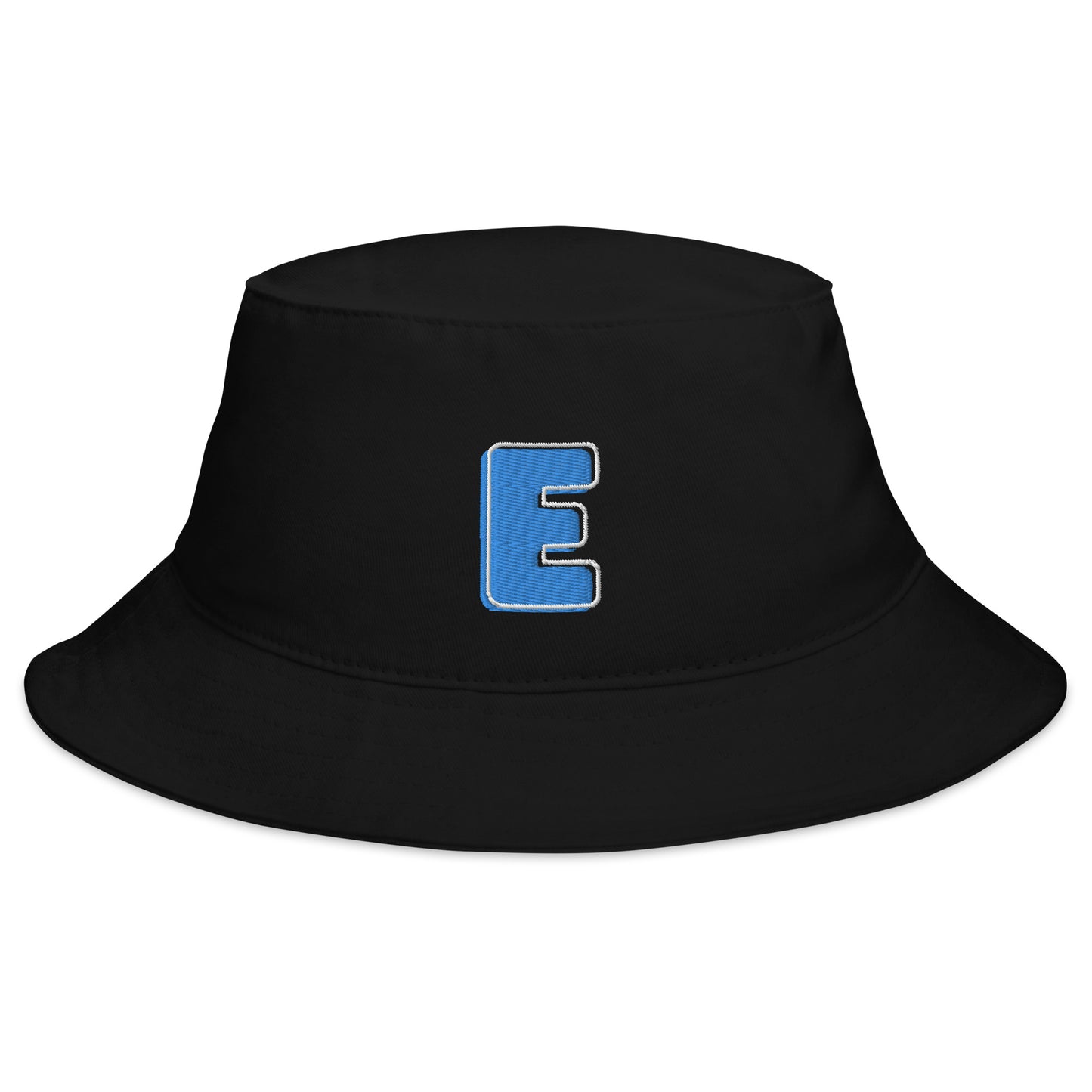 Embroidered Bucket Hat - Letter Initial "E"