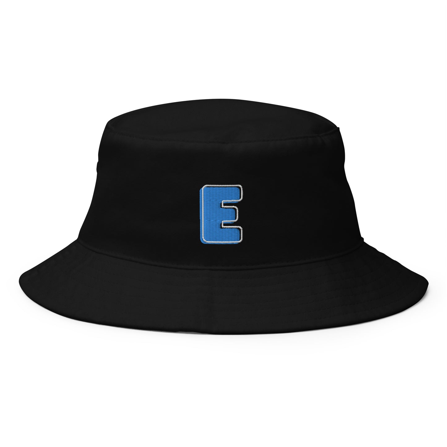 Embroidered Bucket Hat - Letter Initial "E"