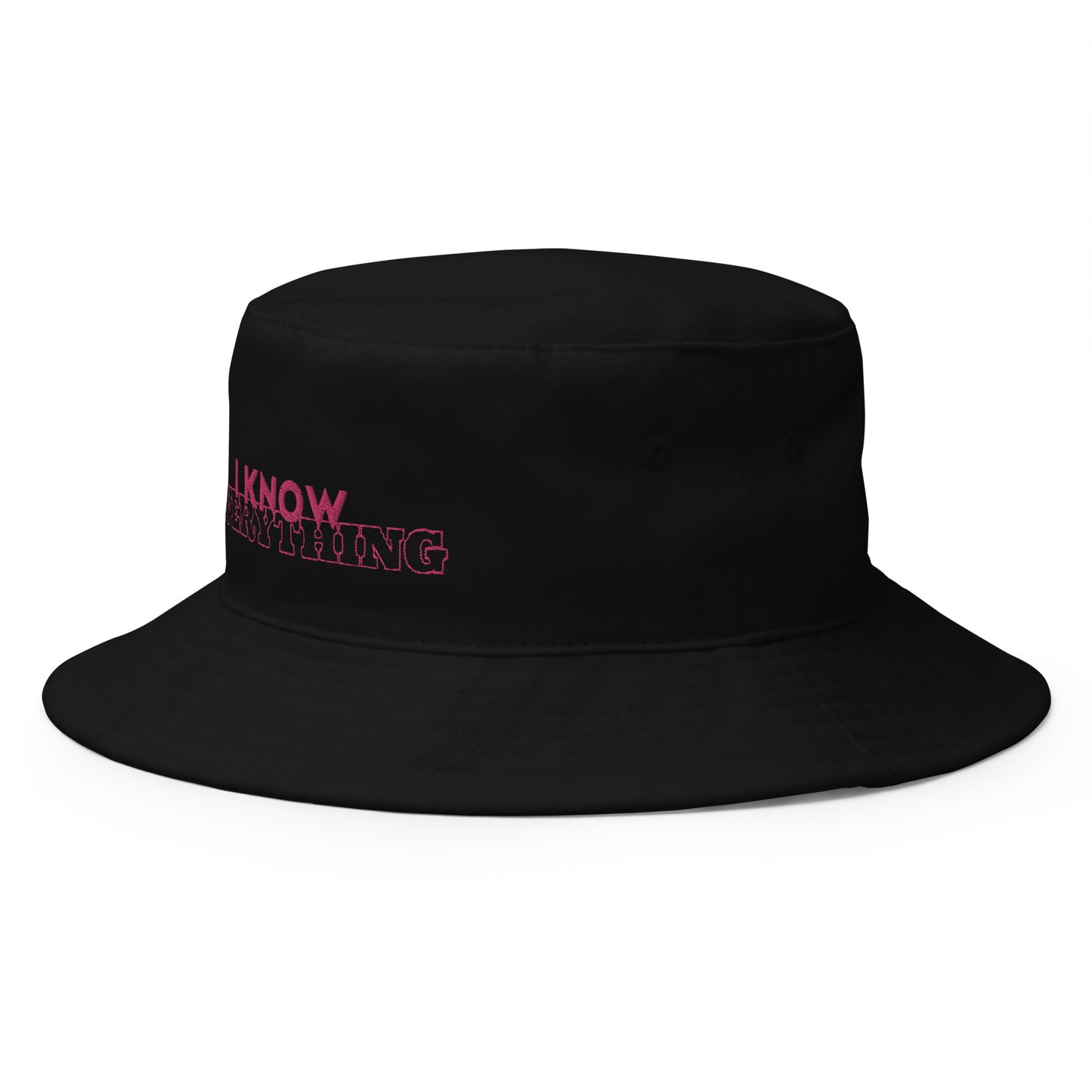 Embroidered Bucket Hat - "I Know Everything"