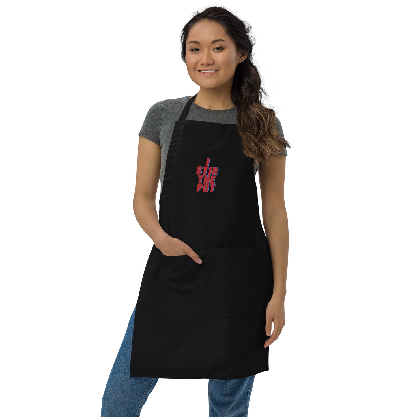 Embroidered Apron - I Stir The Pot