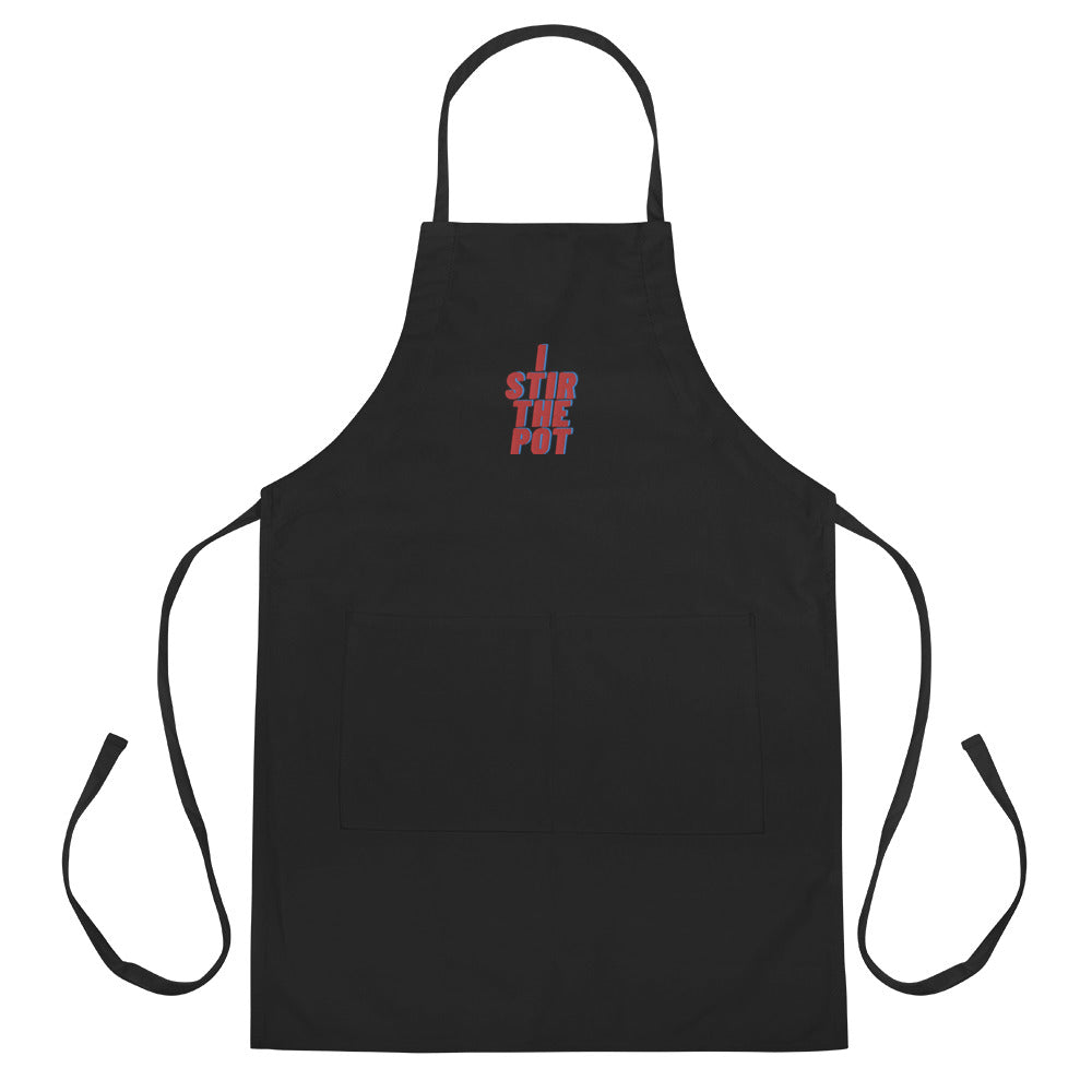 Embroidered Apron - I Stir The Pot