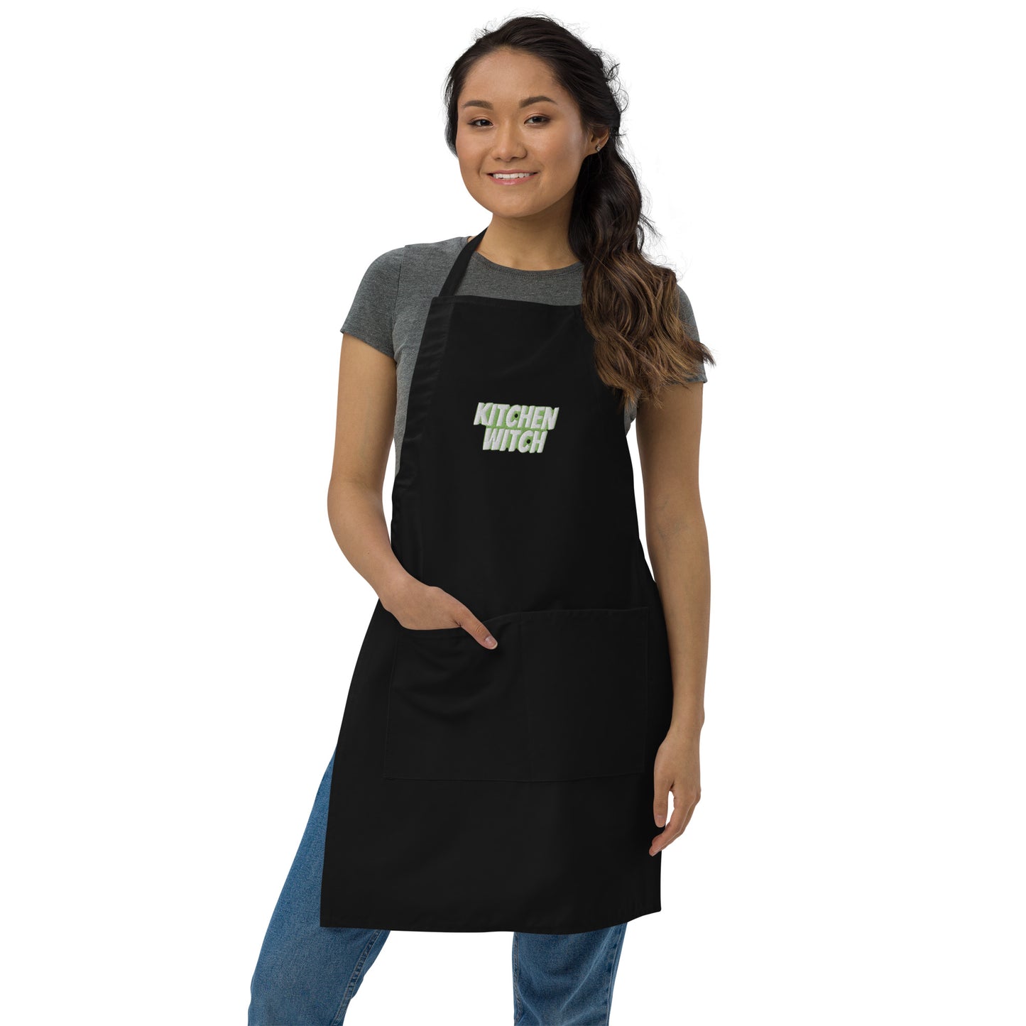 Embroidered Apron - Kitchen Witch