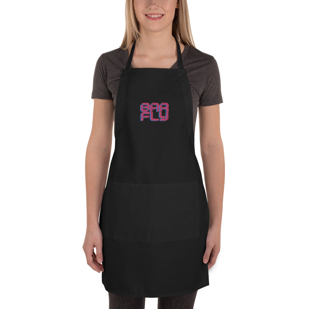 Embroidered Apron - Bar Fly