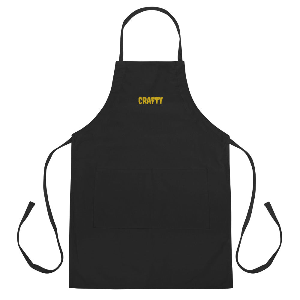 Embroidered Apron - "Crafty"