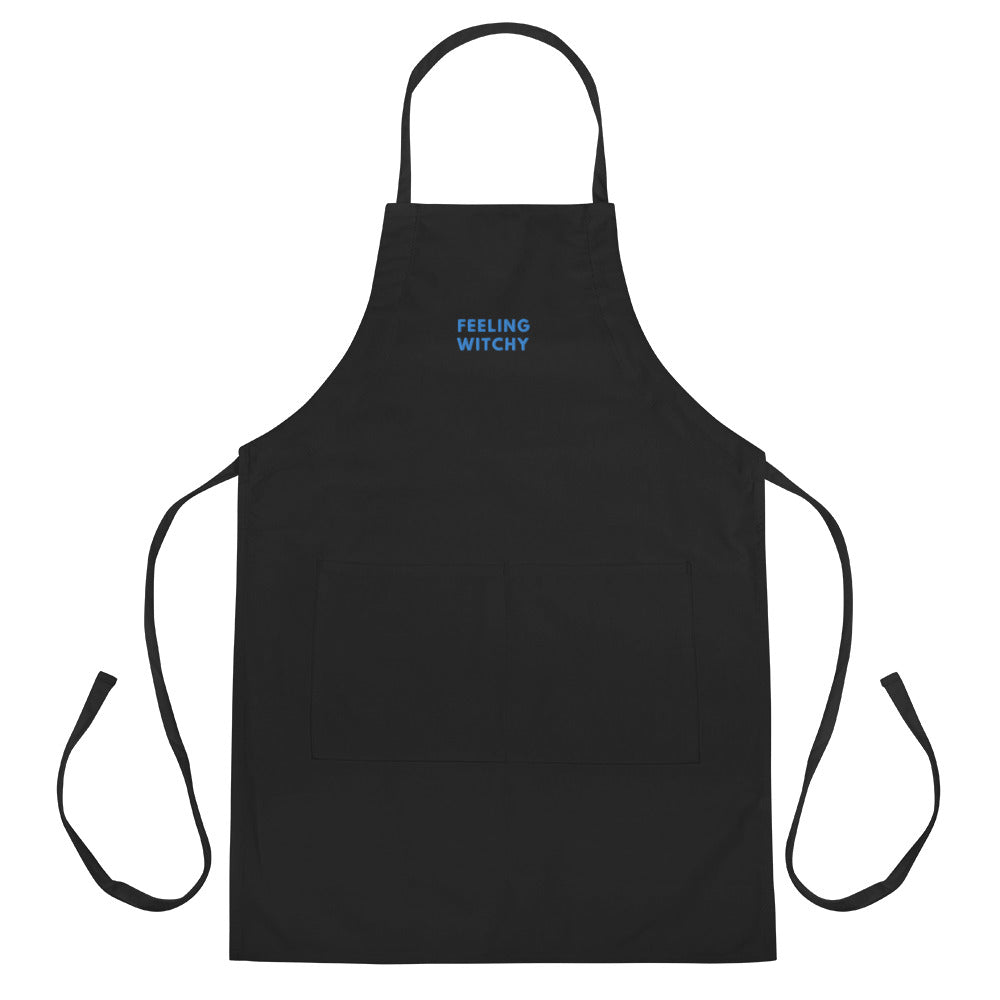 Embroidered Apron - "Feeling Witchy"