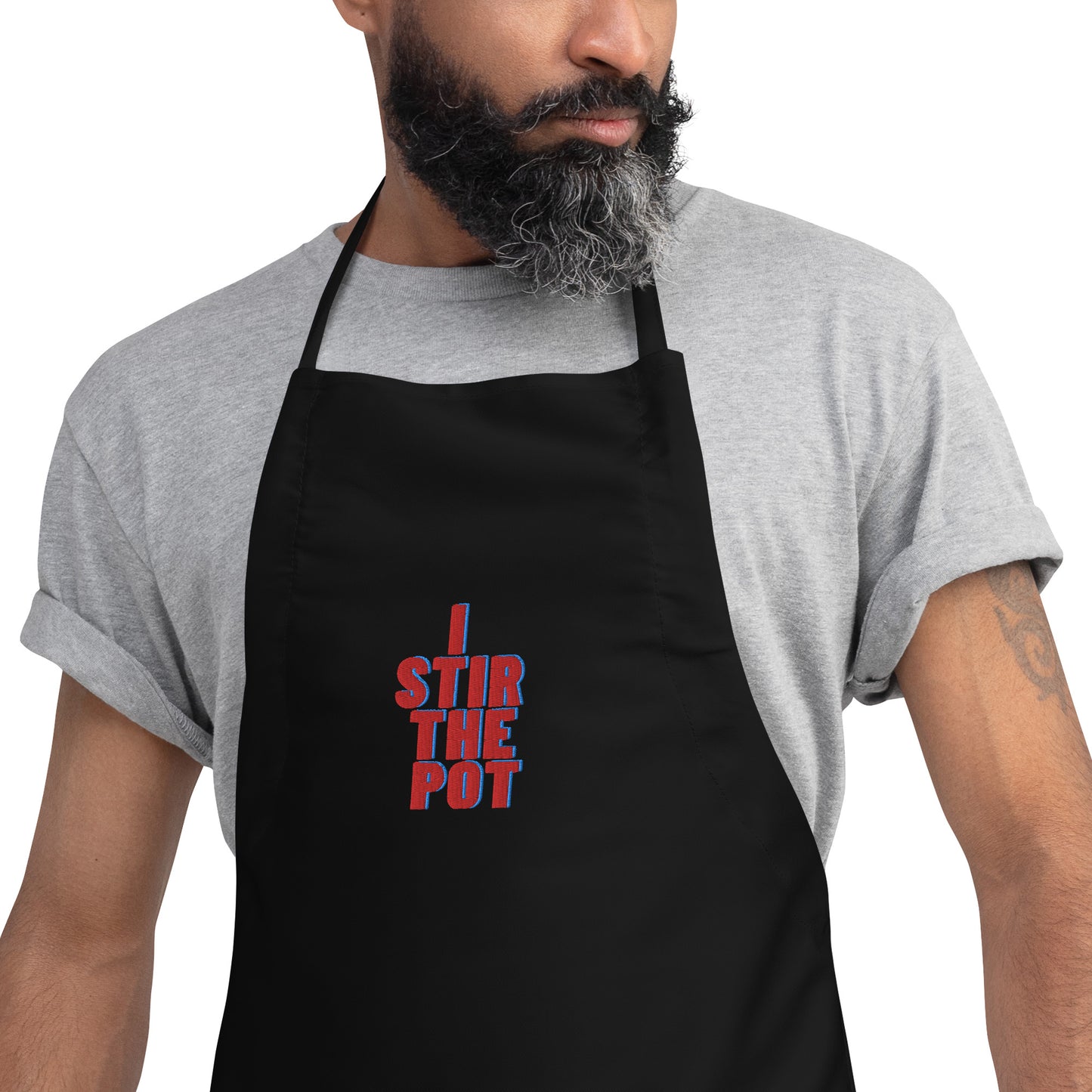 Embroidered Apron - I Stir The Pot