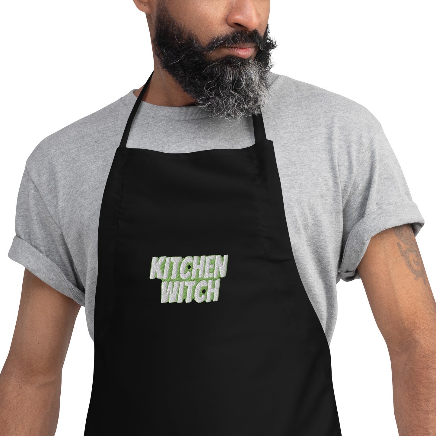 Embroidered Apron - Kitchen Witch