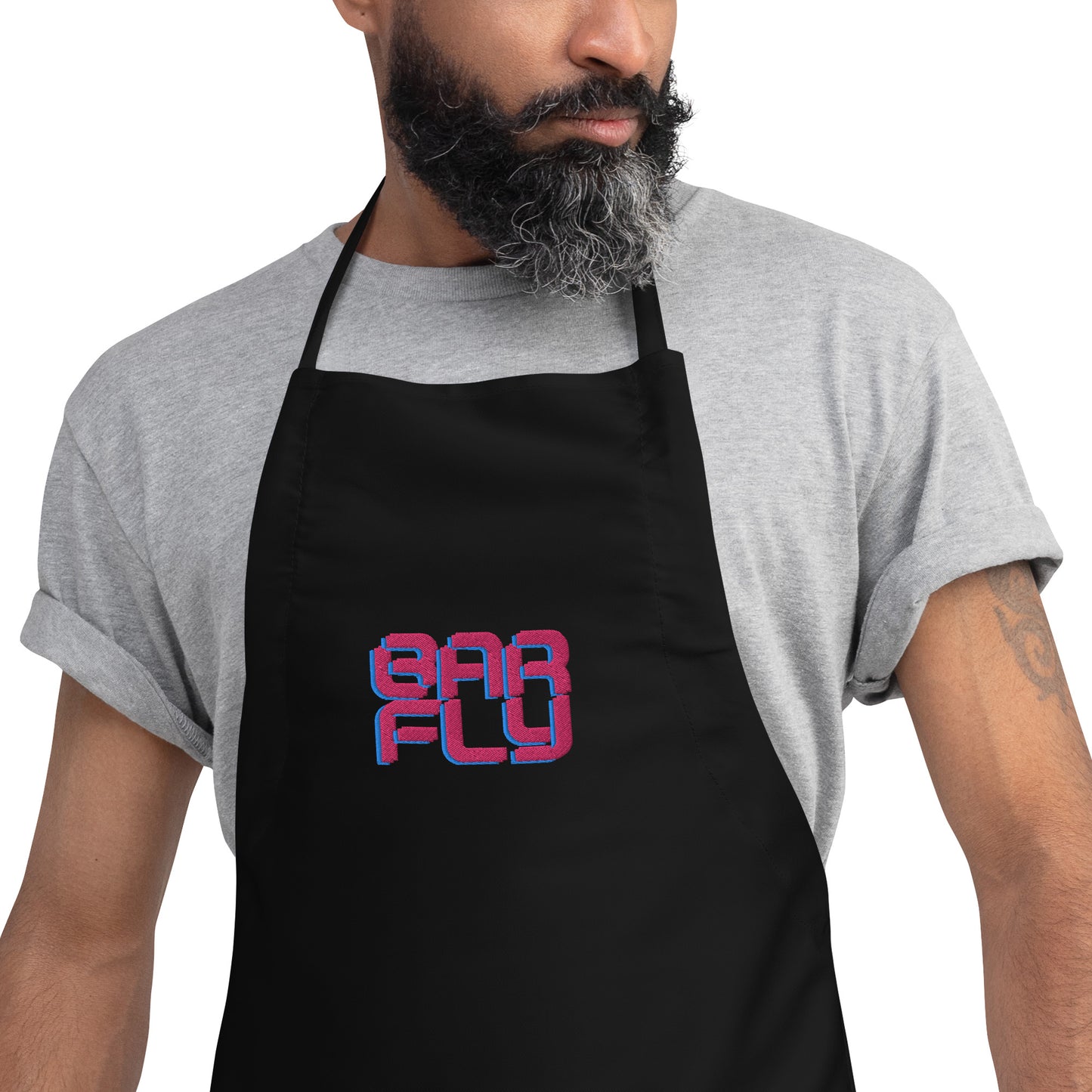 Embroidered Apron - Bar Fly