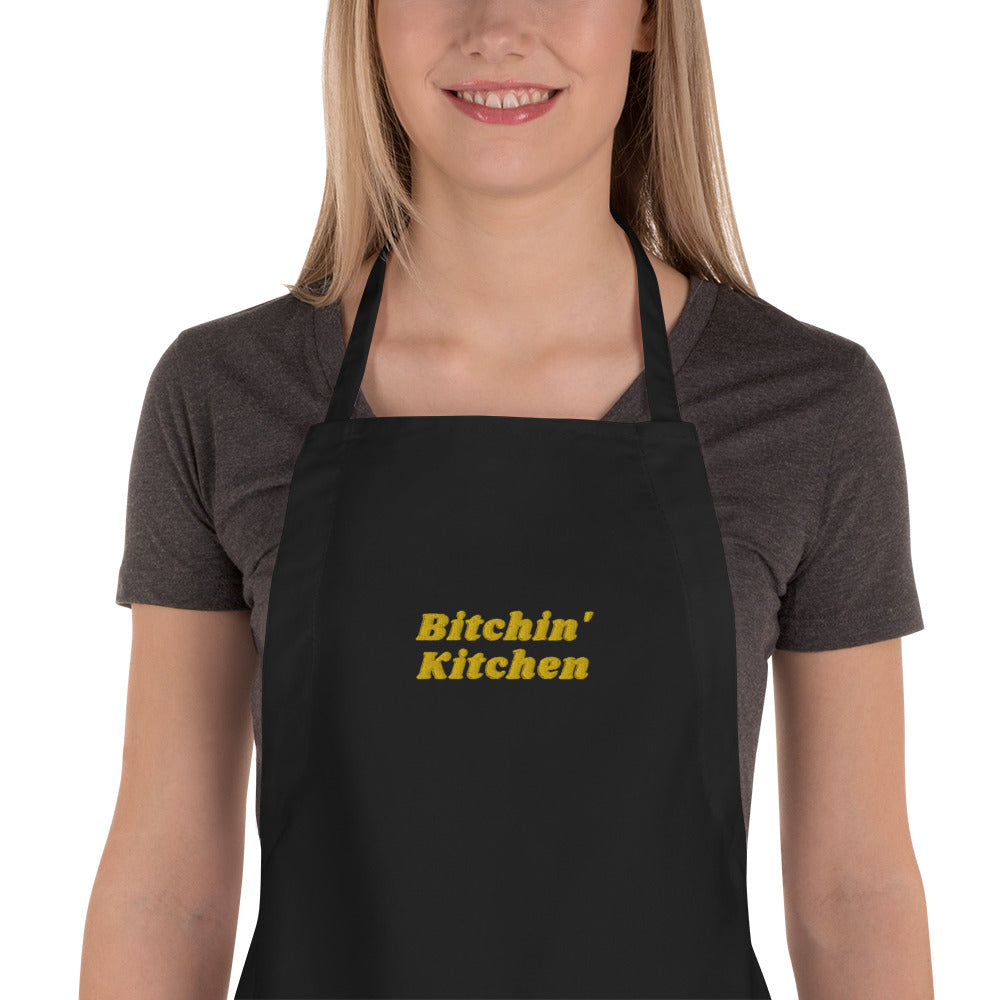 Embroidered Apron - "Bitchin' Kitchen"