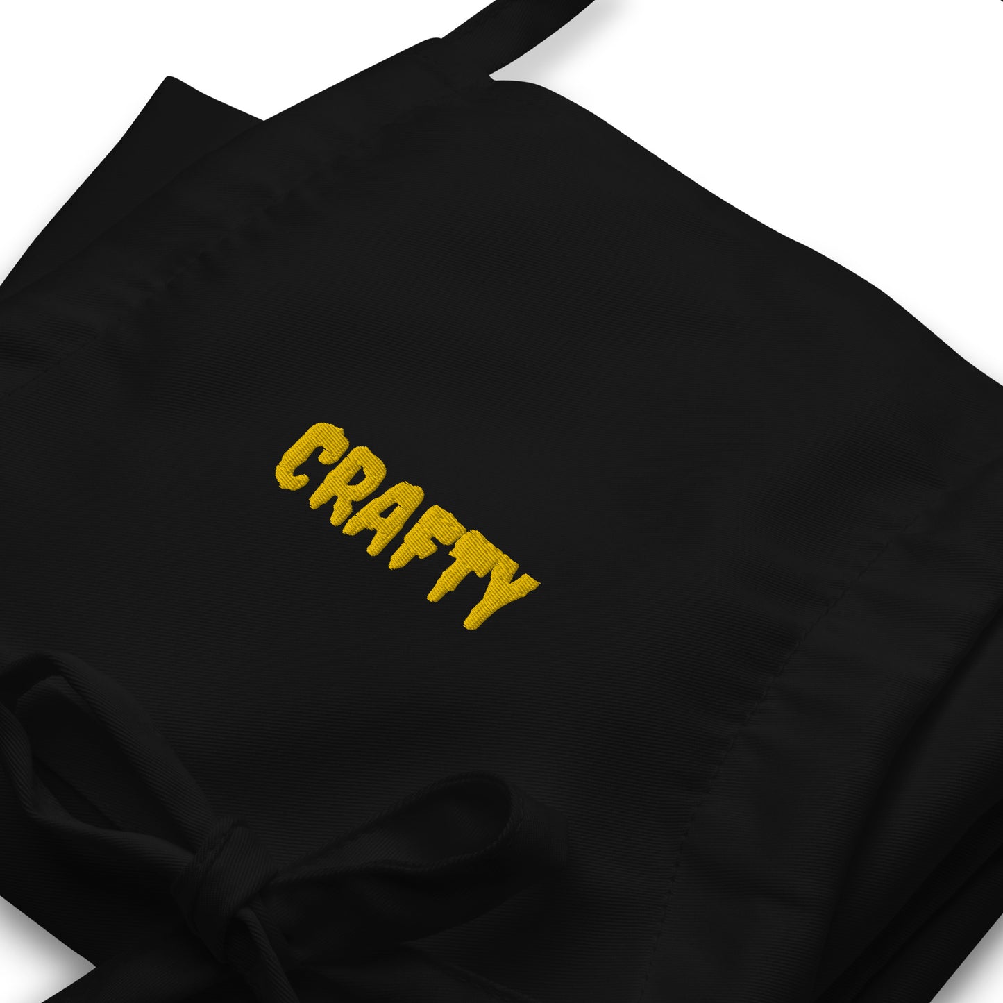 Embroidered Apron - "Crafty"