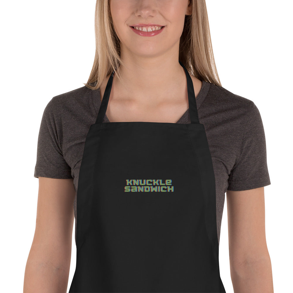 Embroidered Apron - "Knuckle Sandwich"