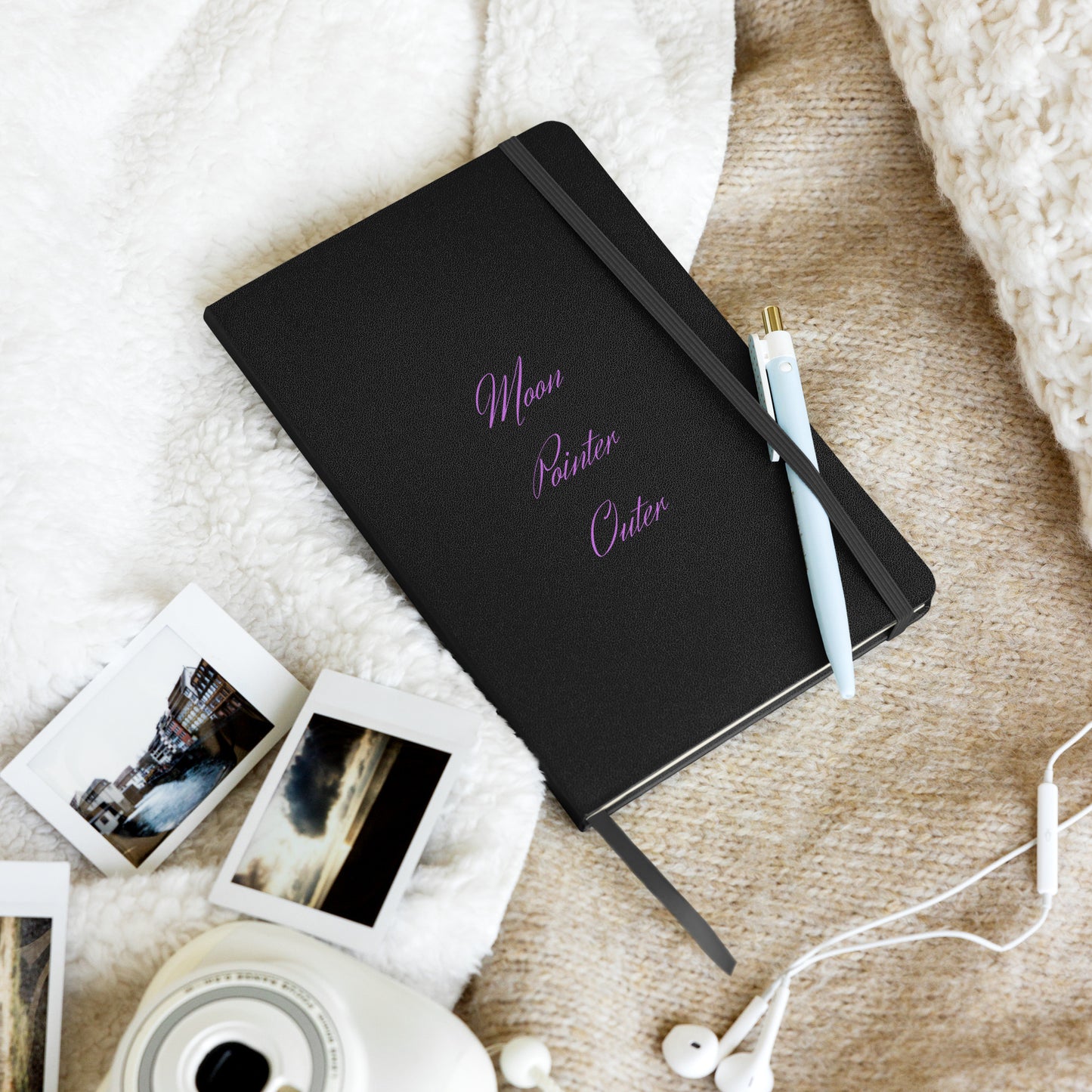 Hardcover Notebook - "Moon Pointer Outer"