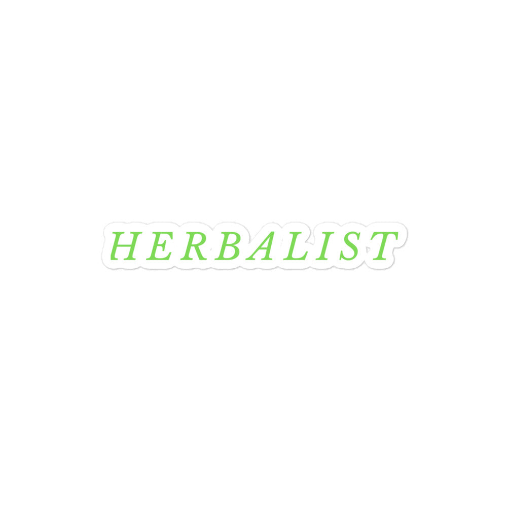 Vinyl Sticker - "Herbalist" in 3 Sizes