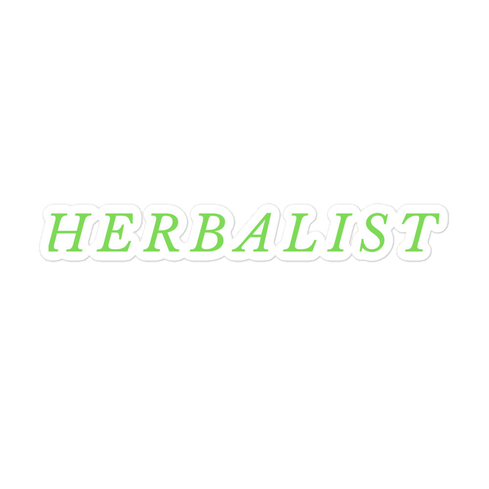 Vinyl Sticker - "Herbalist" in 3 Sizes