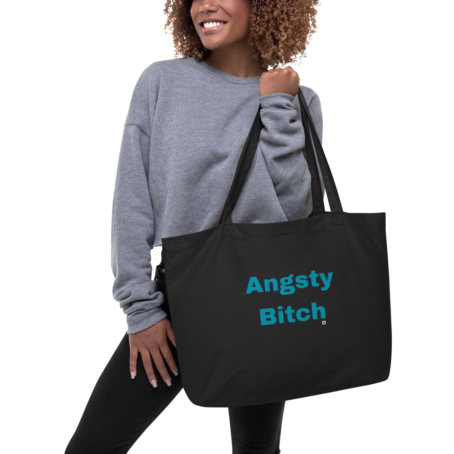 Large Eco Tote Bag - Angsty Bitch