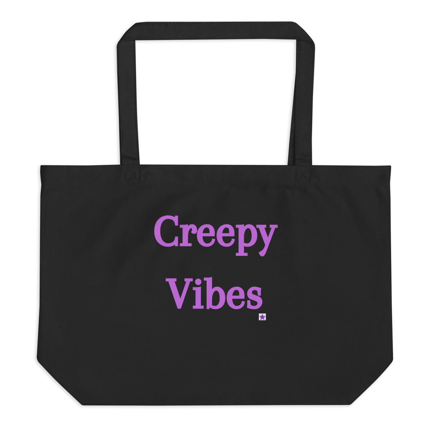 Large Eco Tote Bag - Creepy Vibes