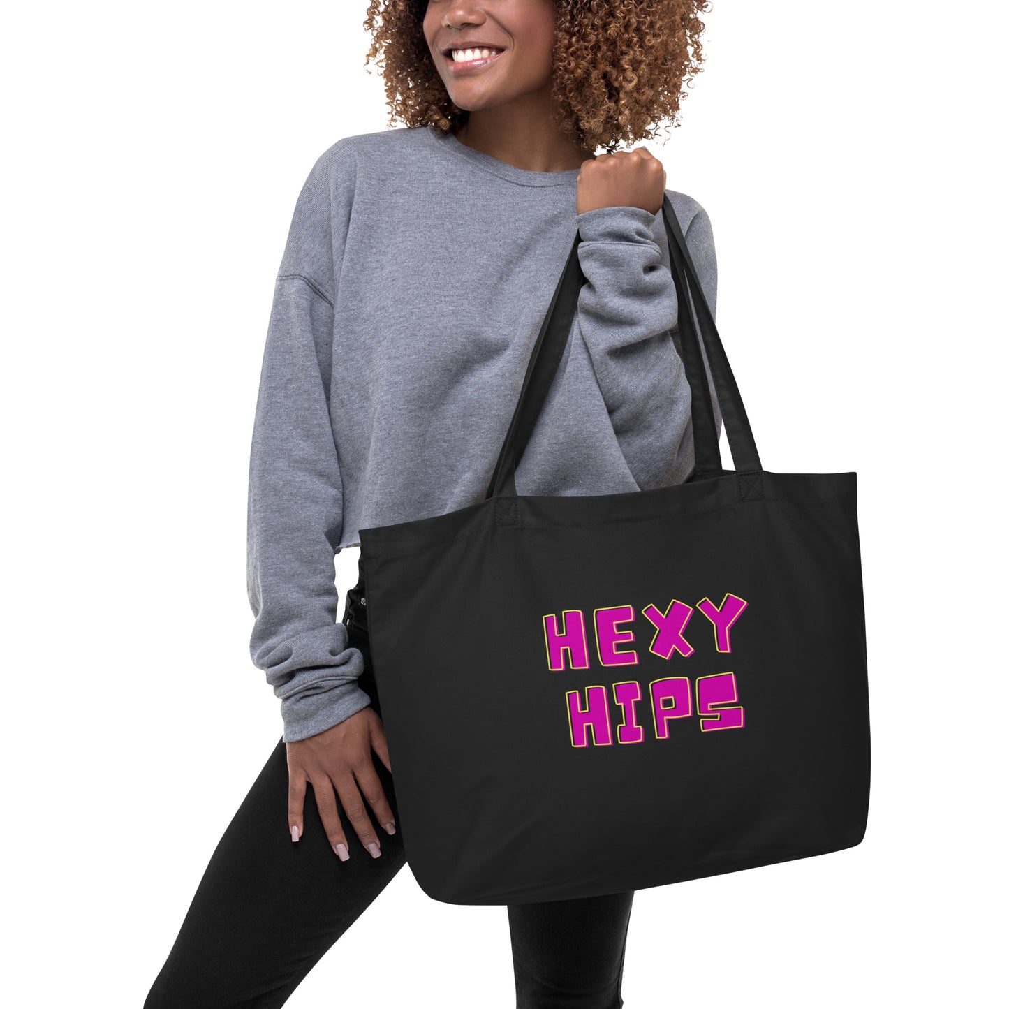 Large Eco Tote Bag - Hexy Hips