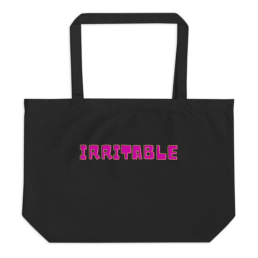 Large Eco Tote Bag - "Irritable"