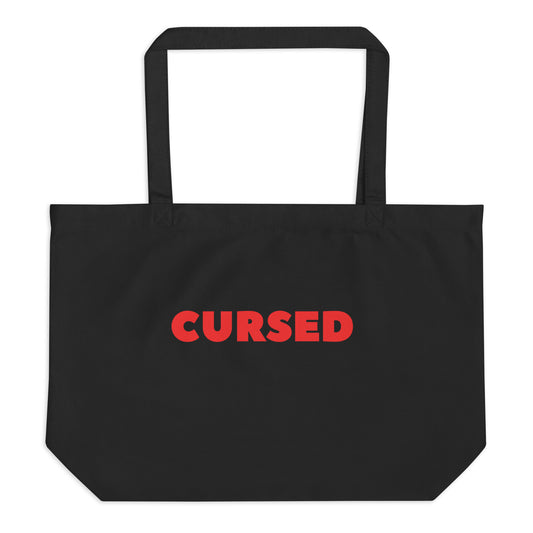 Large Eco Tote Bag - "Cursed"