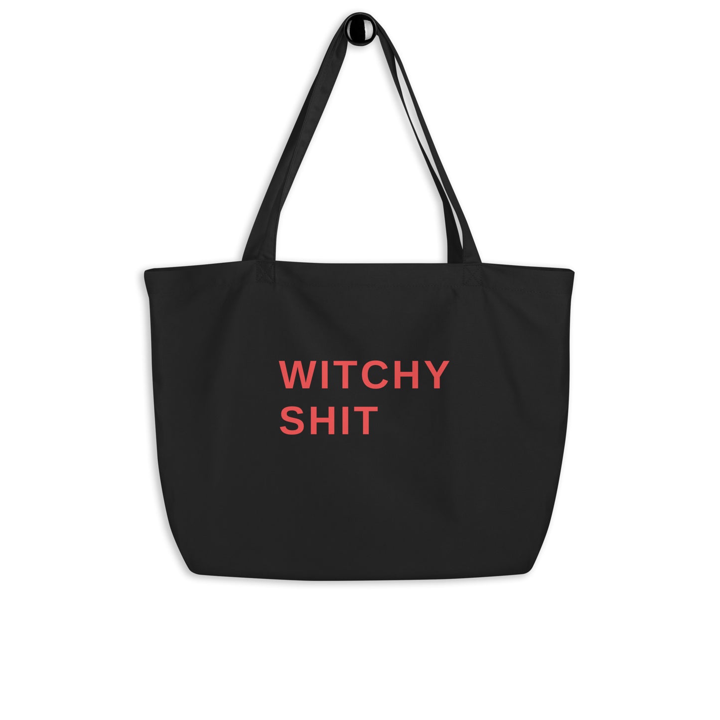 Large Eco Tote Bag - "Witchy Shit"