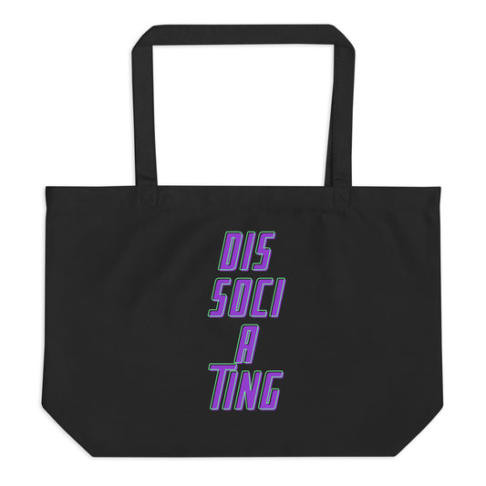 Large Eco Tote Bag - "Dissociating"