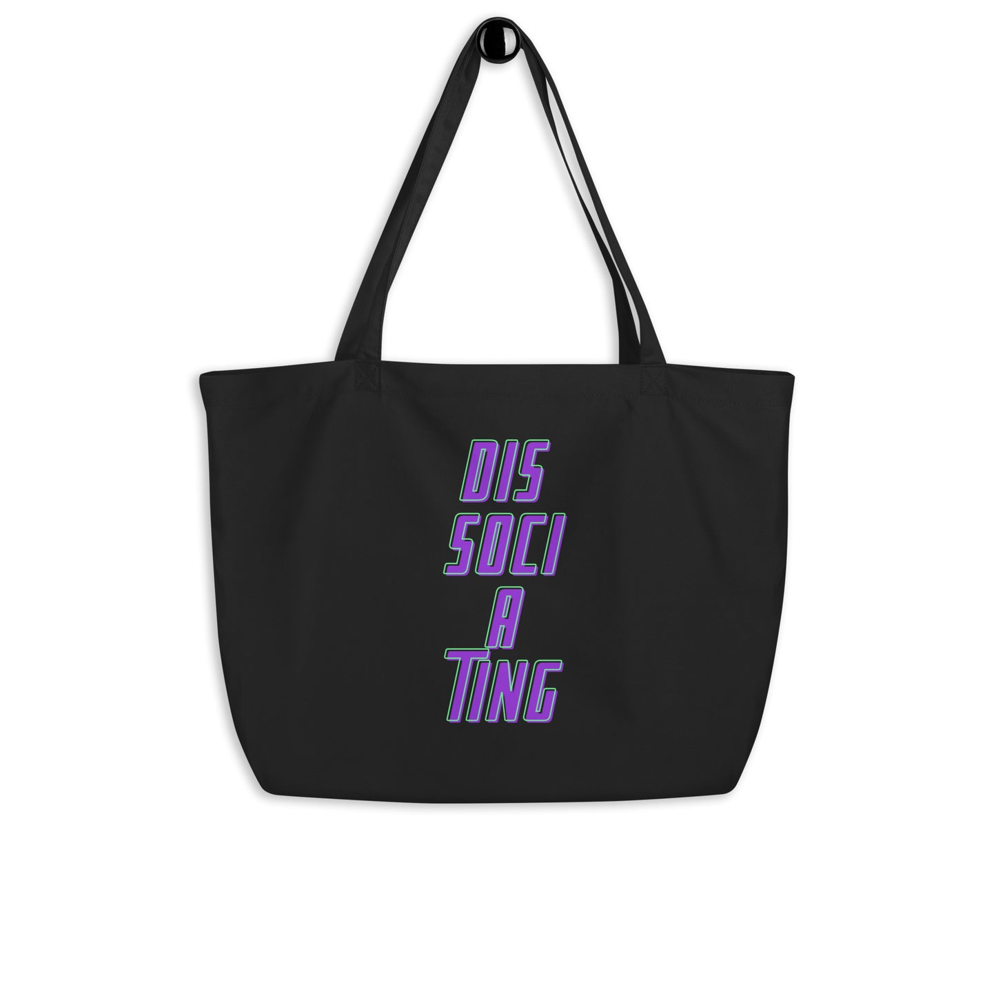 Large Eco Tote Bag - "Dissociating"