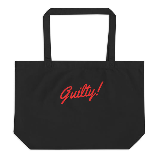 Large Eco Tote Bag - "Guilty!"