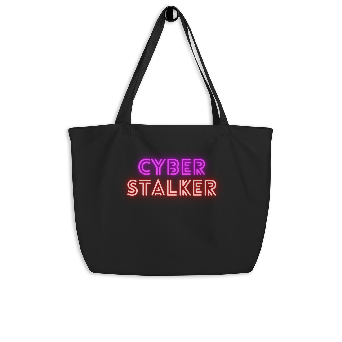 Large Eco Tote Bag - "Cyber Stalker"