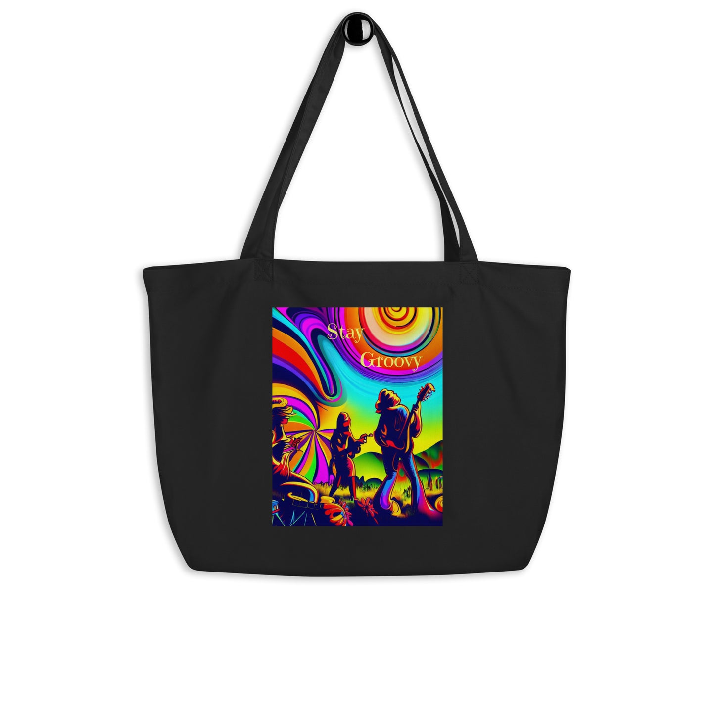 Stay Groovy - Large Eco Tote Bag