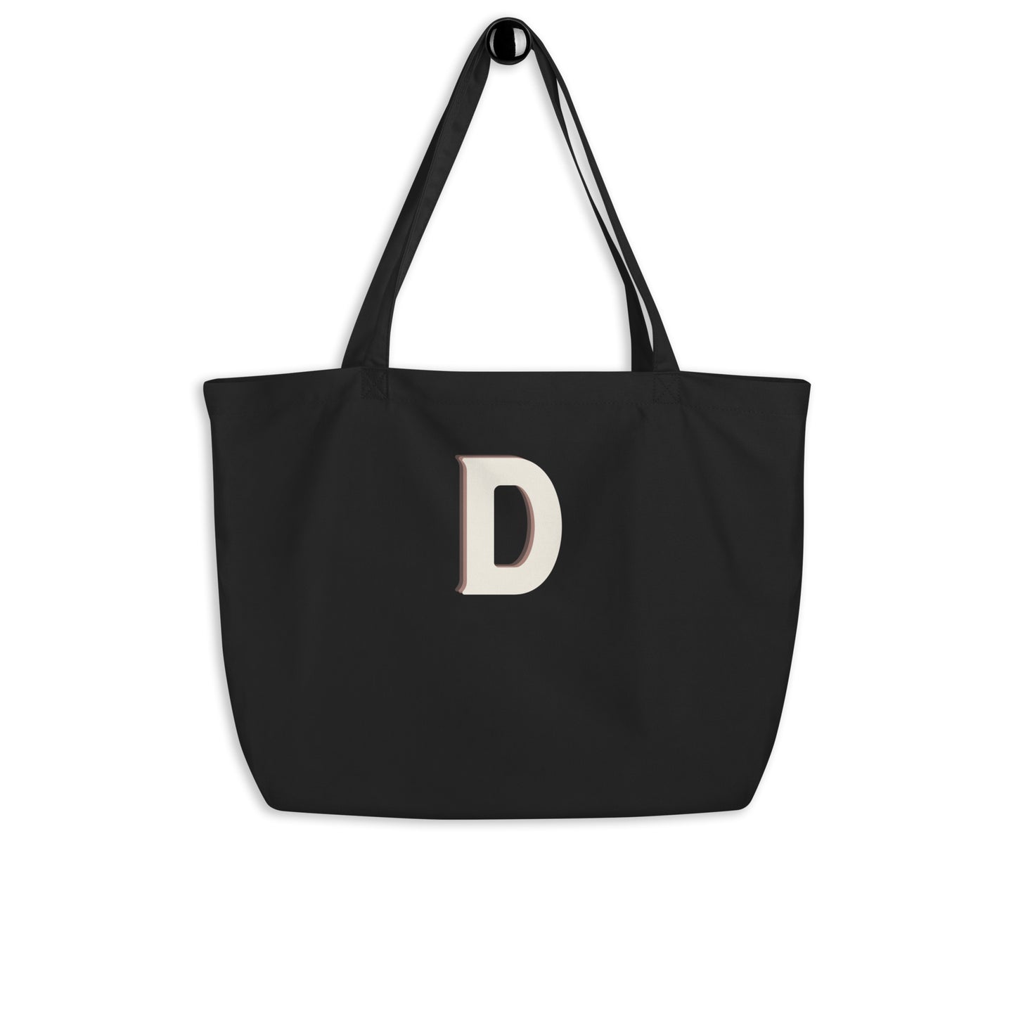 Letter Initial "D" - Large Eco Tote Bag