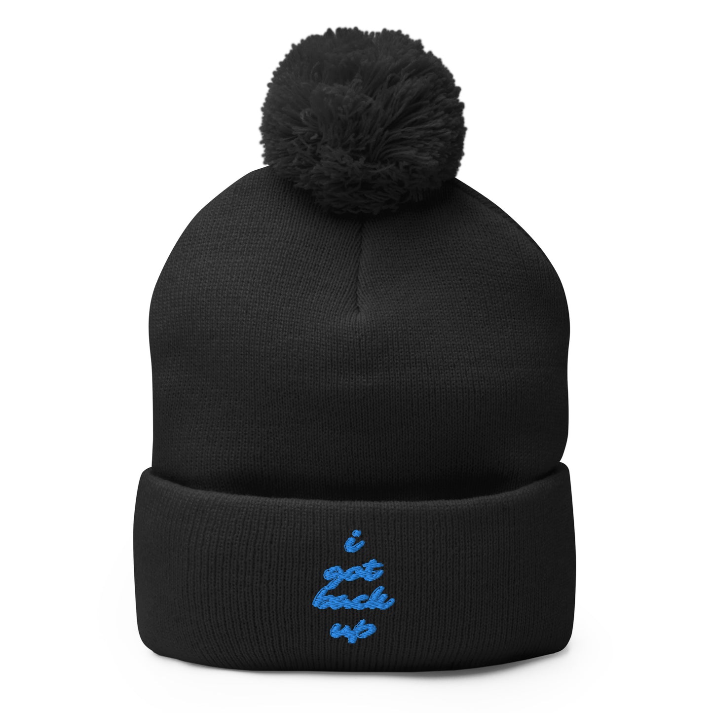 Pom Pom Beanie - "I Got Back Up"