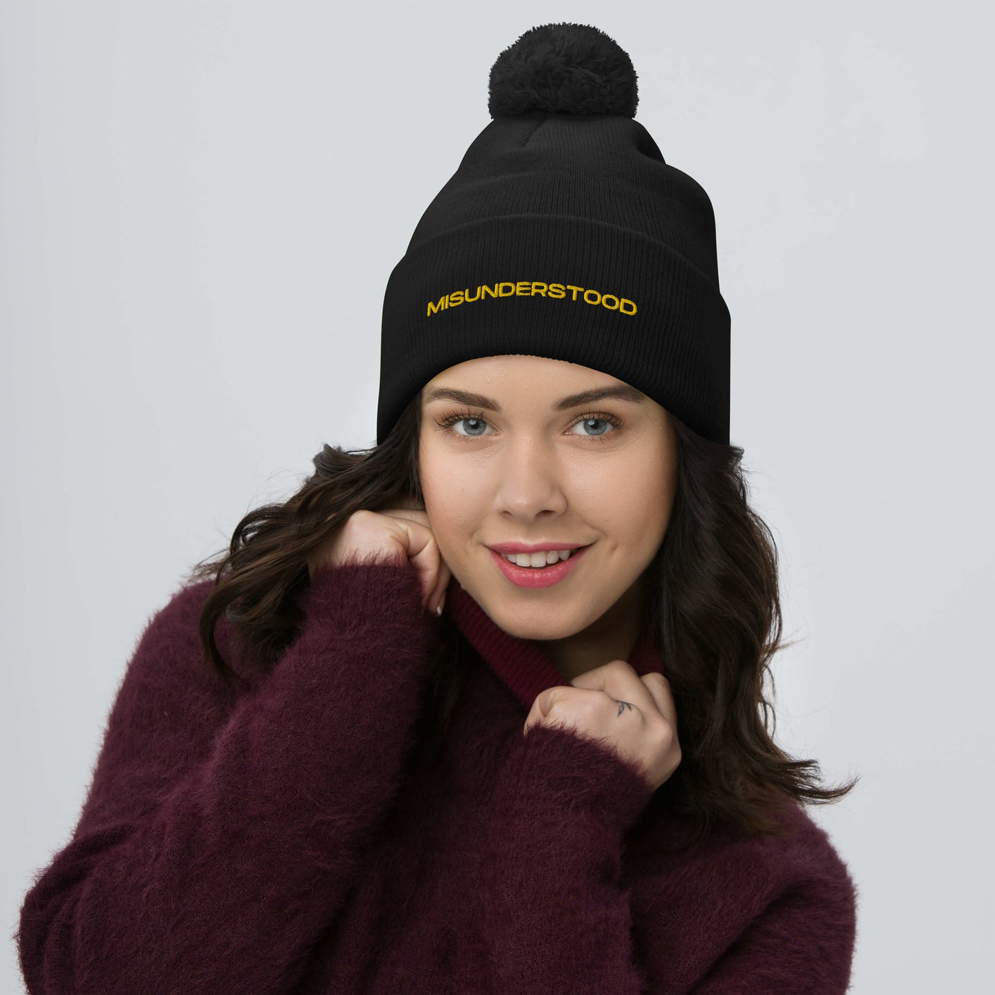 Pom Pom Beanie - "Misunderstood"