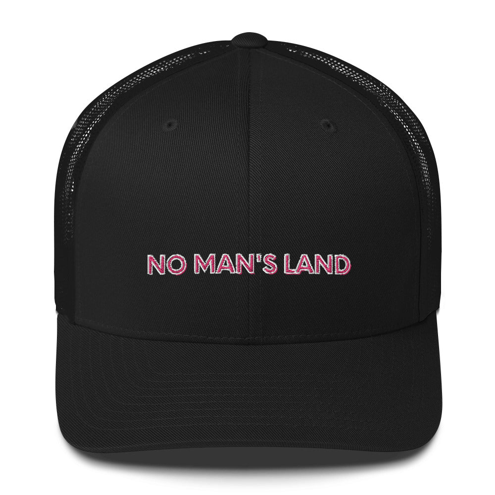 Embroidered Retro Style Trucker Cap - "No Man's Land"