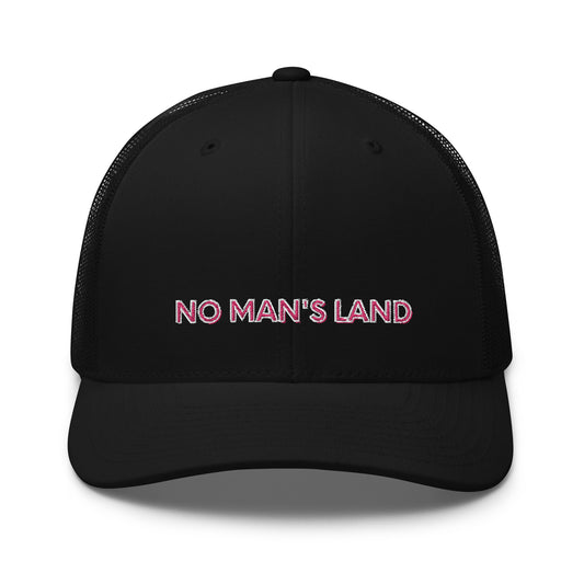 Embroidered Retro Style Trucker Cap - "No Man's Land"