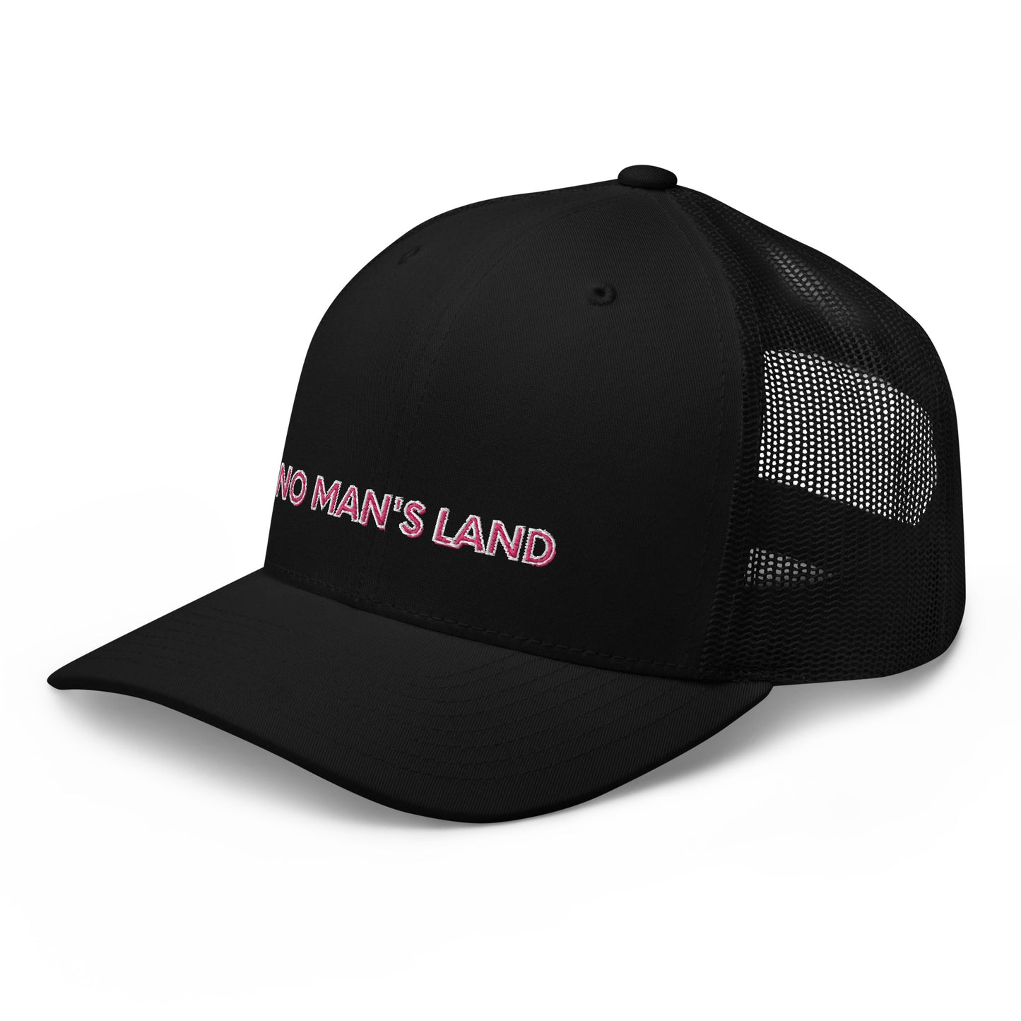 Embroidered Retro Style Trucker Cap - "No Man's Land"